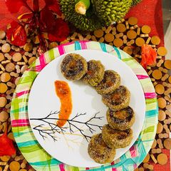 A picture of Neer Phanas cutlets,evening snacks Or fast recipes (Vrut) healthy and tasty tea time snacks,less oil.