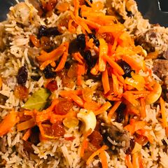 A picture of Afghani pulao.