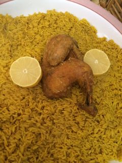 صورة لوصفة دجاج مقلي مع رز