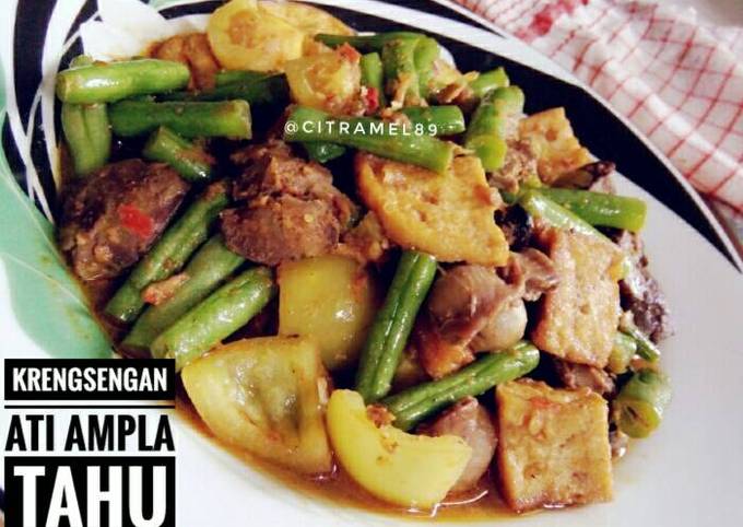 Anti Ribet, Memasak Krengsengan Ati Ampla Tahu Yang Sederhana