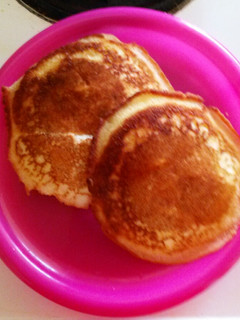 Una foto de Hotcakes sin gluten