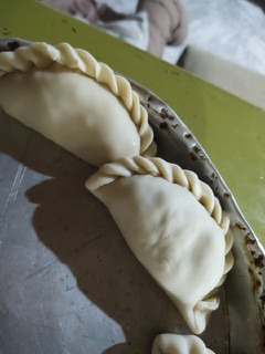 Una foto de Empanadas veganas + salsa tipo yasgua