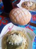 Pasta al Pesto con maní