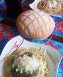 Pasta al Pesto con maní