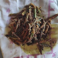 A picture of Crispy bhindi.