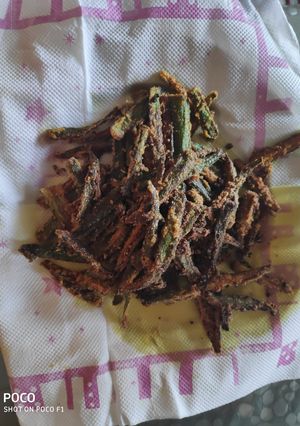 A picture of Crispy bhindi.
