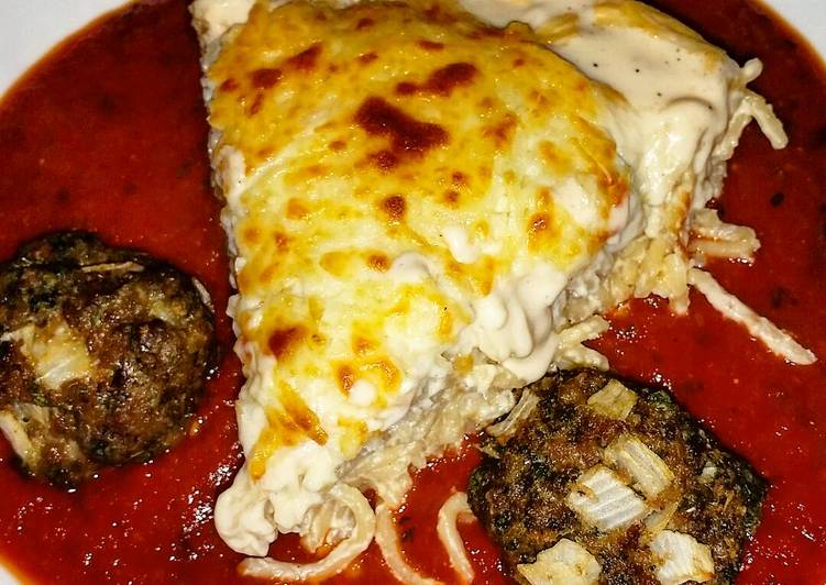 Recipe of Ultimate Spaghetti Pie & Meatballs