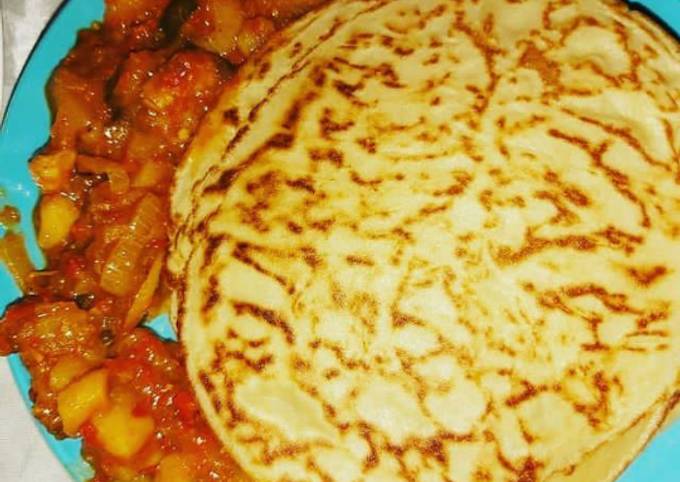 Step-by-Step Guide to Prepare Gordon Ramsay Savoury pancake with potato sauce