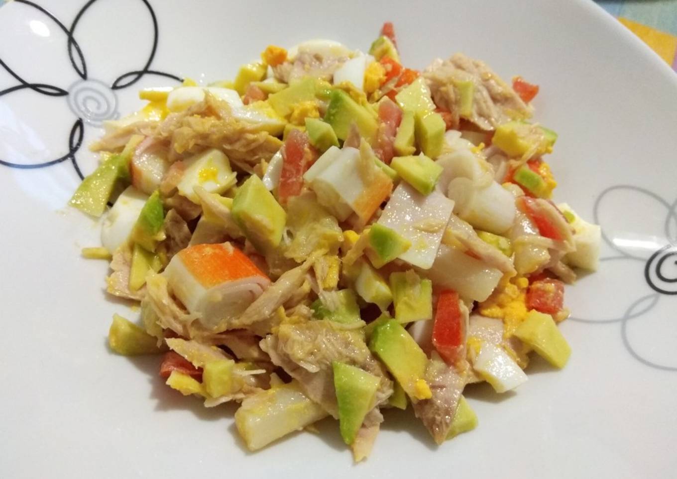 Ensalada de atún y Aguacate