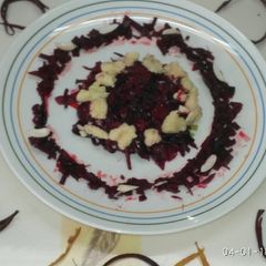 A picture of Beetroot peels and Apple peels HALWA.