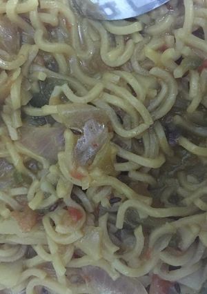 A picture of Masala maggi.