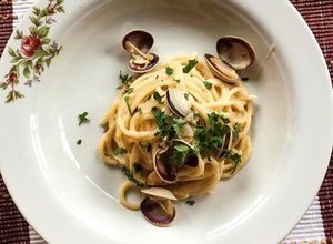 Una foto de Linguini de mar