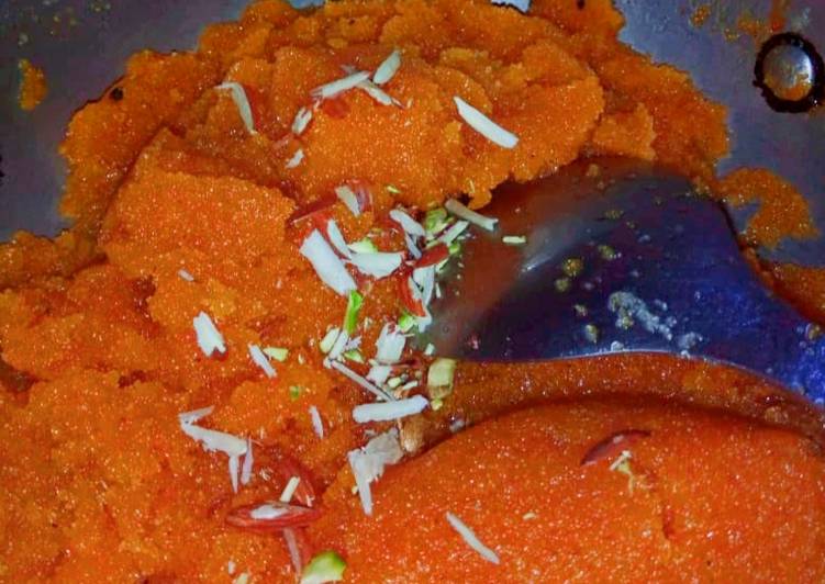 Step-by-Step Guide to Prepare Super Quick Homemade Suji Ka halwa with Puri paratha