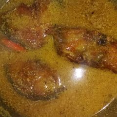 A picture of Macher jhal(fish curry).
