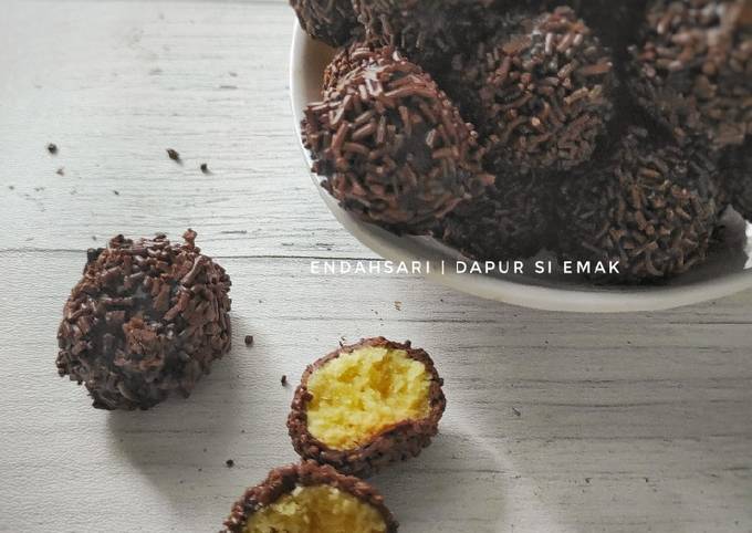 Kue Rambutan / Kukis Bola Coklat