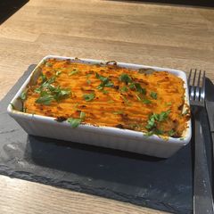 Lentil cottage pie A picture of Lentil cottage pie.