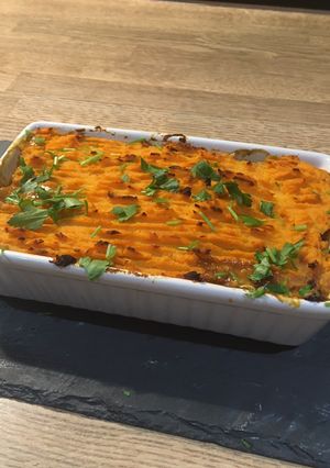 A picture of Lentil cottage pie.