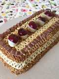 Comtessa de topping con cacao y chocolate blanco