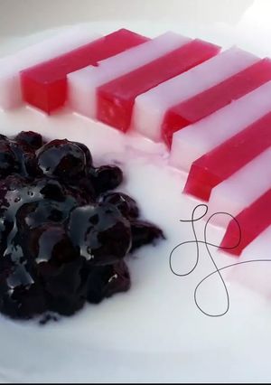 A picture of 4th Of July Coconut Jello.
