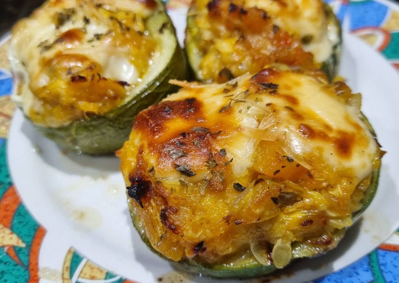 ZAPALLITOS RELLENOS DE CALABAZA Y QUESO CREMOSO ❤️