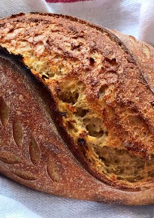 Teljes kiőrlésű kovászos durum kenyér (IR kompatibilis) recept fotója