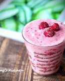 覆盆莓牛奶 / 簡單飲品