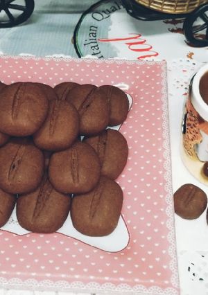 صورة لوصفة بسكوت حبات القهوة ☕ 😍