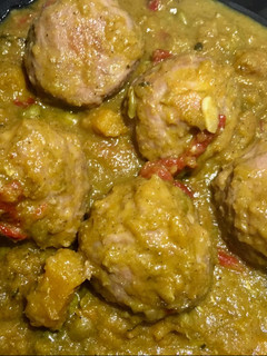 Una foto de Albóndigas de ternera con calabaza al vino tinto