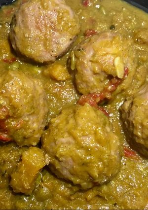 Foto principal de Albóndigas de ternera con calabaza al vino tinto