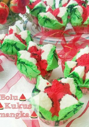 Foto resep Bolu Kukus Semangka