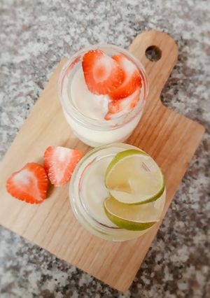 Hình của món Mousse chanh siêu dễ.