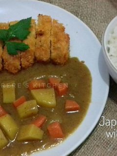 Foto resep Japanese Curry Rice with Chicken Katsu
