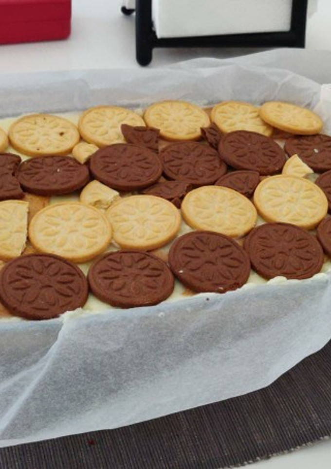 Una foto de Tarta de galletas, vainilla y chocolate