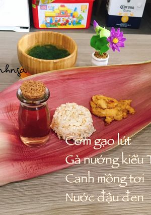 Hình của món Gà nướng kiểu Thái.