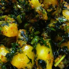 A picture of Methi Aloo.