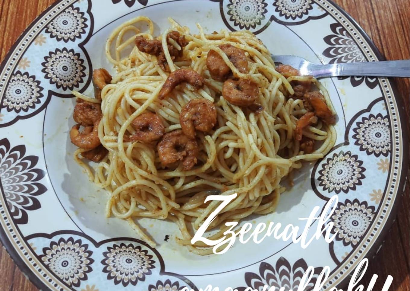 Garlicky Shrimp Noodles
