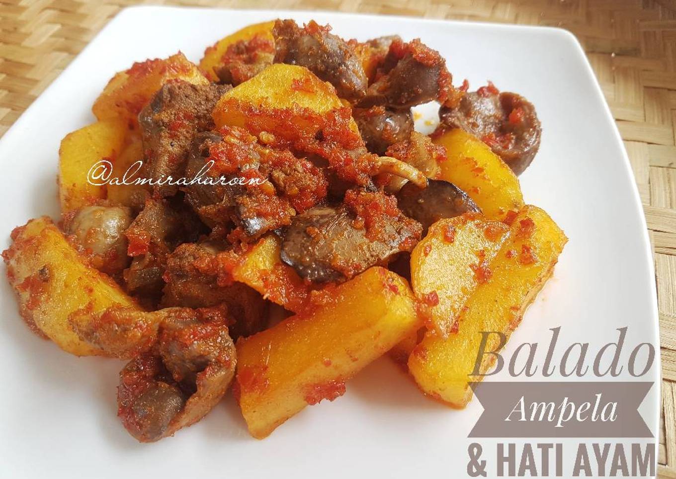 Balado Ampela & Hati Ayam