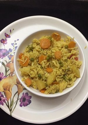 A picture of OPOS Veggie Biryani.