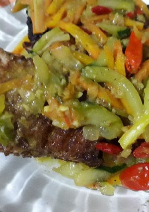 Foto resep Ikan Kakap Acar Kuning