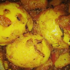 A picture of Egg Masala.