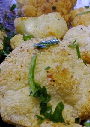 Una foto de Coliflor especiada al horno