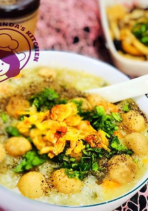 Hình của món Cháo nấm chay thơm ngon, mát bổ (ngày 1).
