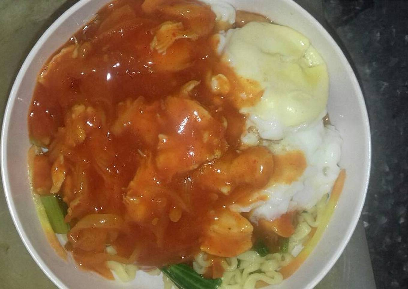 Mie rebus SC teriyaki