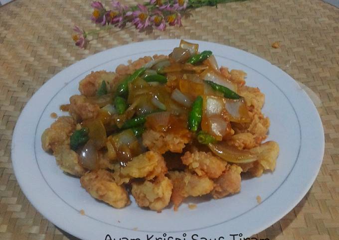 Ayam Krispi Saus Tiram