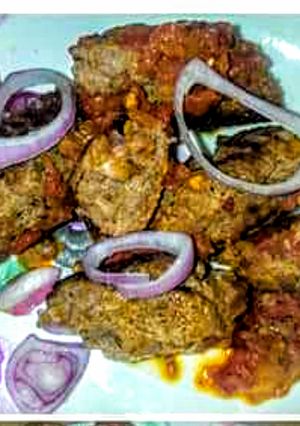 A picture of Handi kabab.
