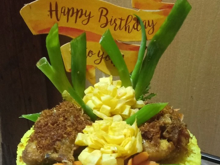 Cara Gampang Menyiapkan Resep Tumpeng ultah simpel yang Lezat Sekali Anti Ribet, Lezat Sekali