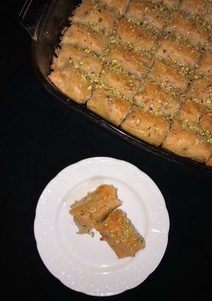 صورة لوصفة بقلاوة رول بالعسل الطبيعي
