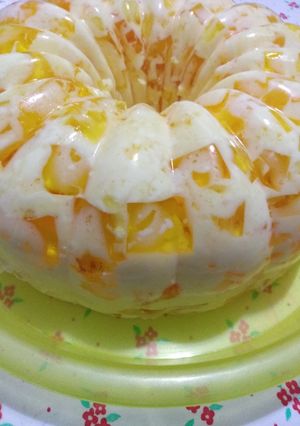 Una foto de Gelatina Piña a la crema