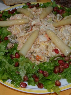 Una foto de Ensalada de marisco