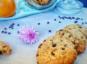 Una foto de Galletas de harina integral con naranja 🍊 y chocolate 🍫
